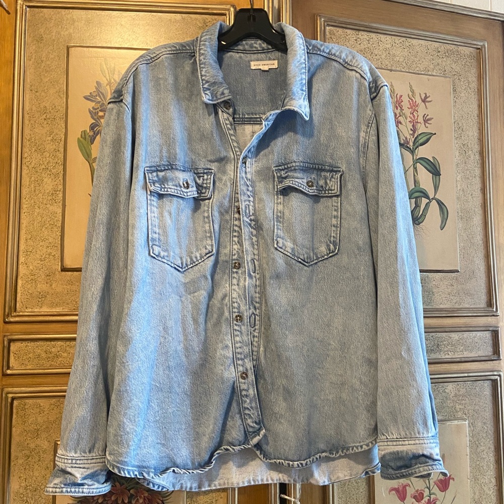 Good American Denim Button Up